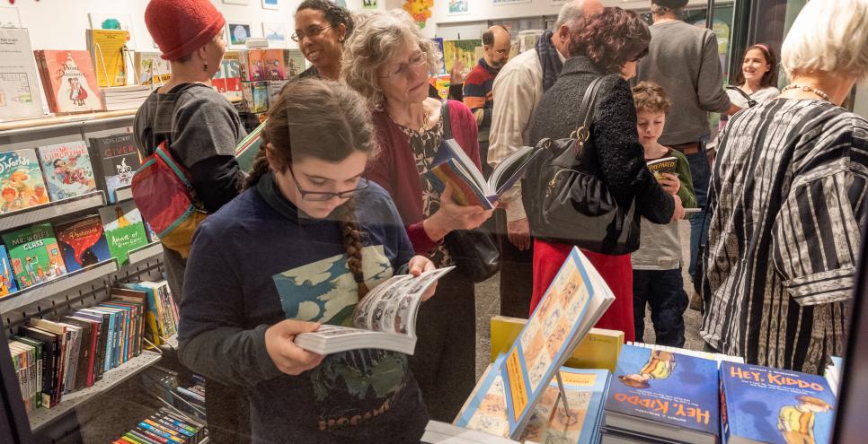 people browsing in the Carle Bookshop