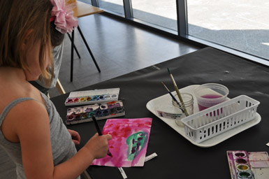 Watercolor with Words/ Special Sunday at The Eric Carle Museum Art Studio
