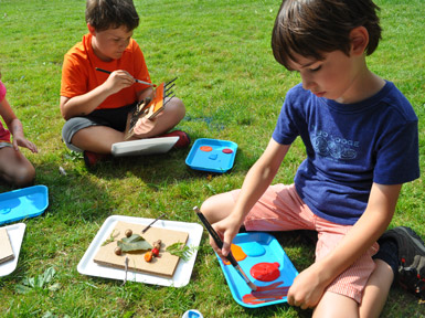 Making Nature Faces/ The Eric Carle Museum Art Studio Blog