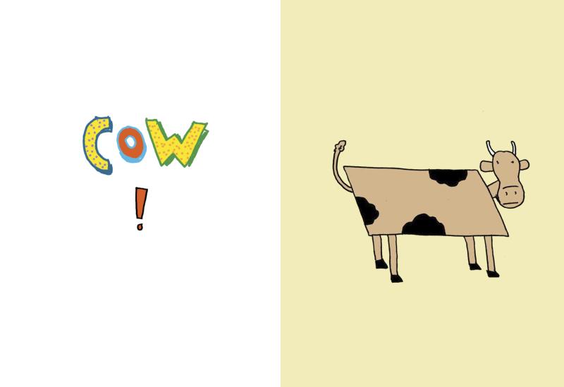 Illustration of cow.