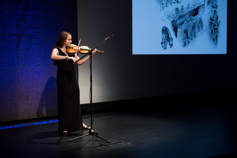 Tribute to Uri Shulevitz, Leerone Hakami on violin