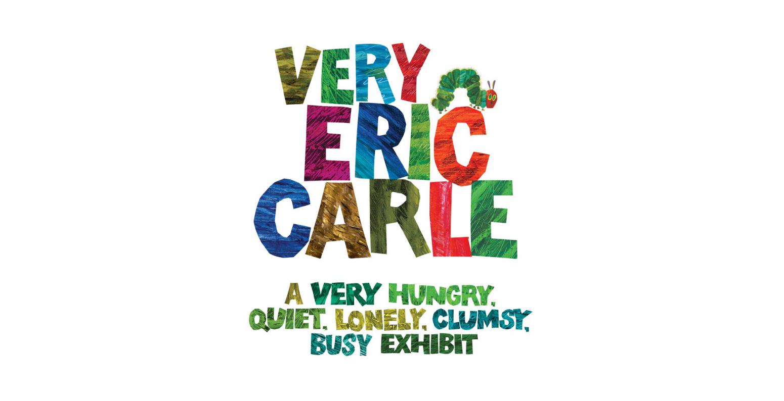 Logo for exhibition in Eric Carle graphics. 
