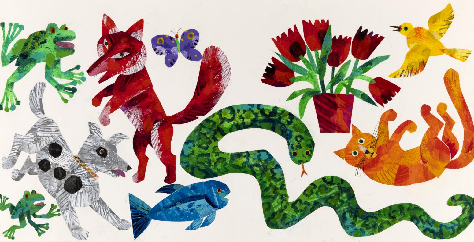 redfox_16.jpg Illustration of various happy animals.