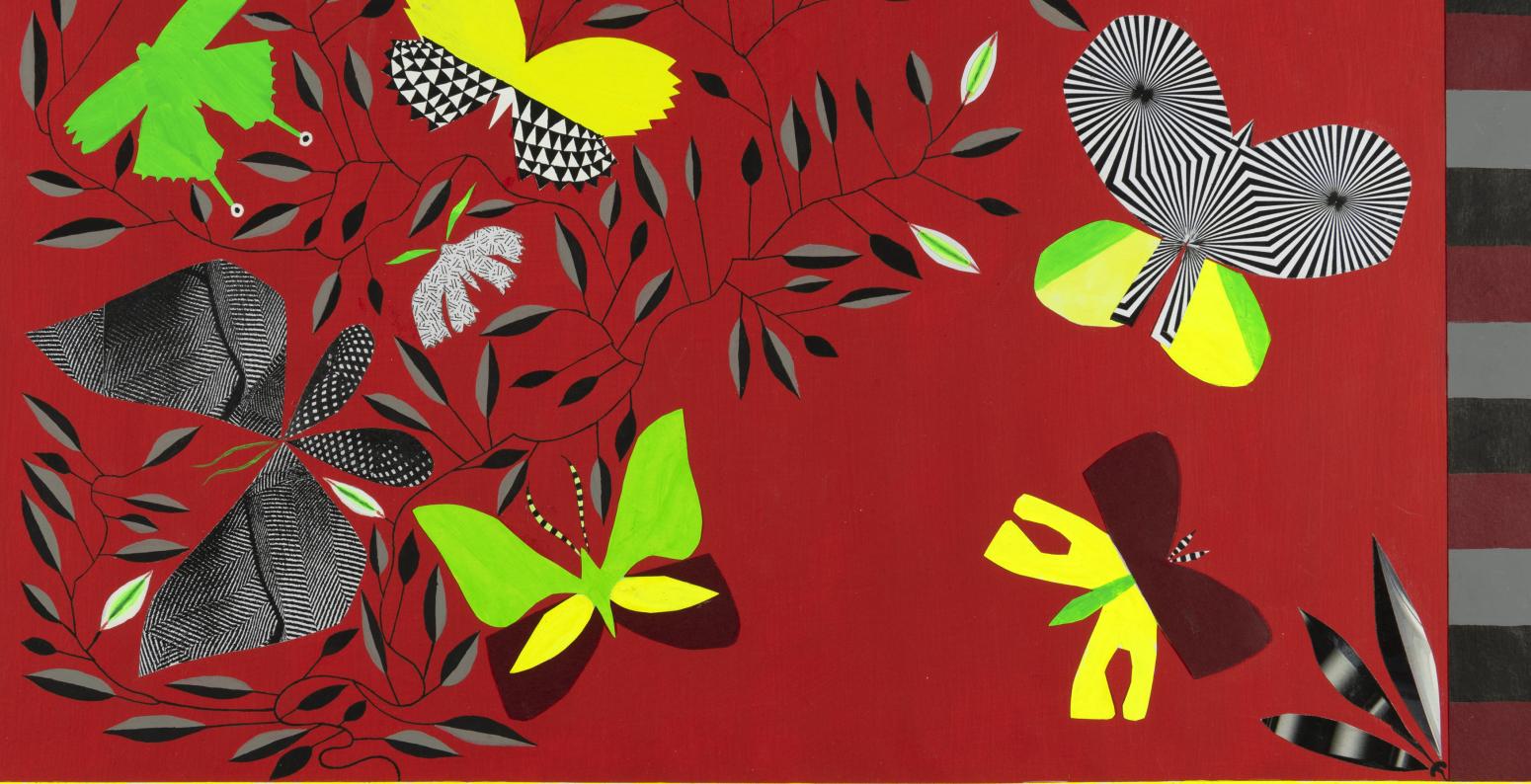 Illustration of butterflies.