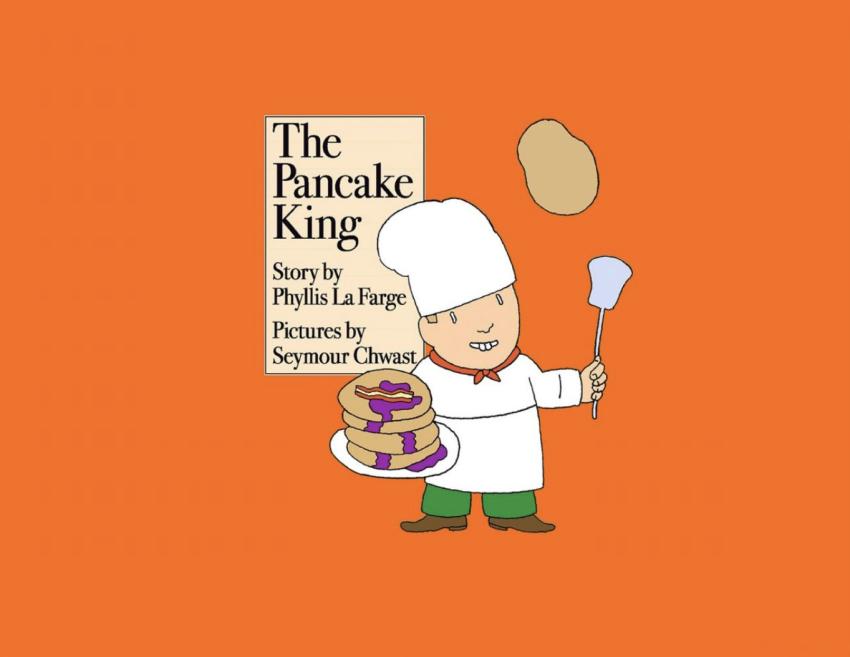 Cover of chef flipping pancakes.