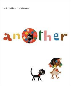 Cover image for Another shows a small Black girl walking against a white background, followed by a black cat.