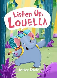 An elephant goes for a hike in the forest.