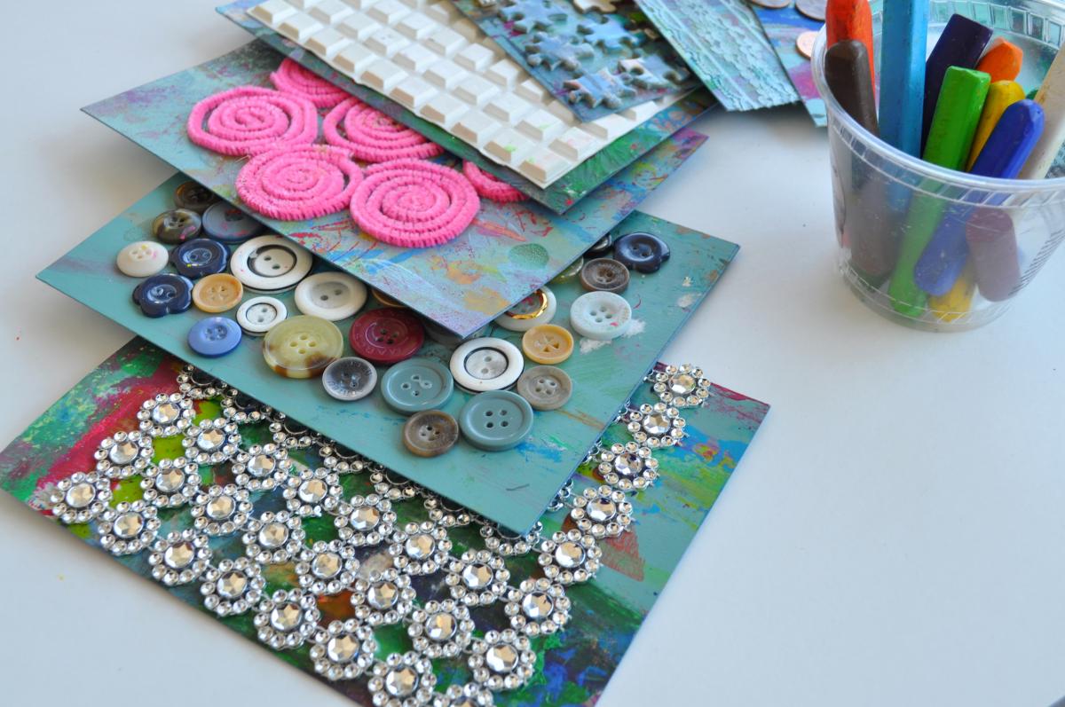 Homemade Texture Rubbing Plates Carle Museum