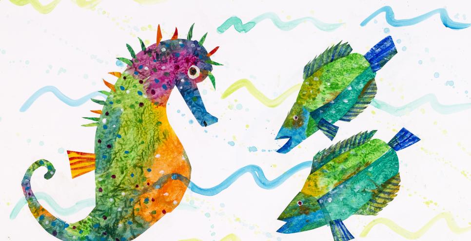 Illustration of seahorse