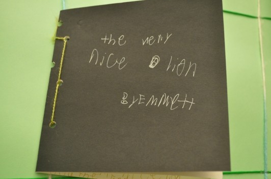 A book by Emmett titled The Very Nice Lion.